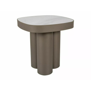 Stolik boczny Stella C Signal | Czarny, ceramiczny blat 48x48cm