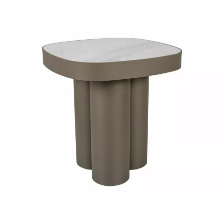 Stolik boczny Stella C Signal | Czarny, ceramiczny blat 48x48cm
