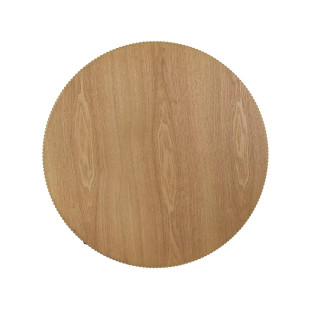 Stolik okrągły Signal Tuca 80cm - Dąb/Czarny | Kup teraz!