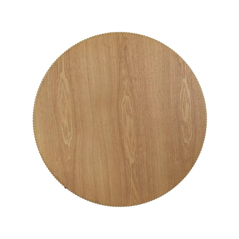 Stolik okrągły Signal Tuca 80cm - Dąb/Czarny | Kup teraz!