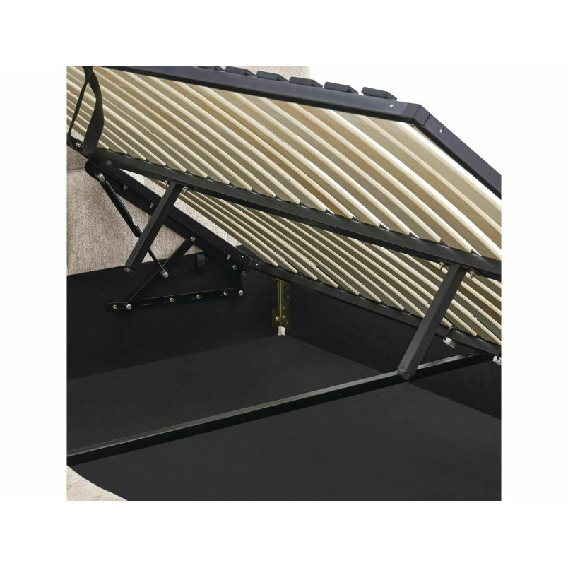 Łóżko pikowane Parma 140x200 Signal - Beżowy pojemnik