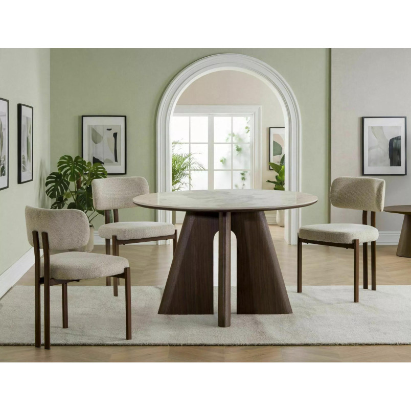 Stół okrągły Alzano Ceramic 120cm - Signal | Elegancki design