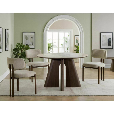 Stół okrągły Alzano Ceramic 120cm - Signal | Elegancki design