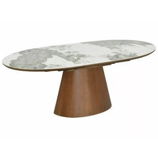 Stół rozkładany owalny Marocco Signal | 160-200x90cm | Ceramika