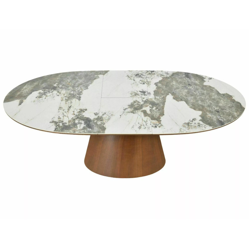 Stół rozkładany owalny Marocco Signal | 160-200x90cm | Ceramika