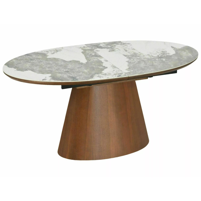 Stół rozkładany owalny Marocco Signal | 160-200x90cm | Ceramika