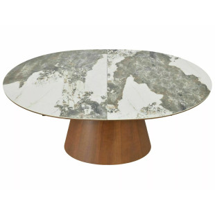 Stół rozkładany owalny Marocco Signal | 160-200x90cm | Ceramika