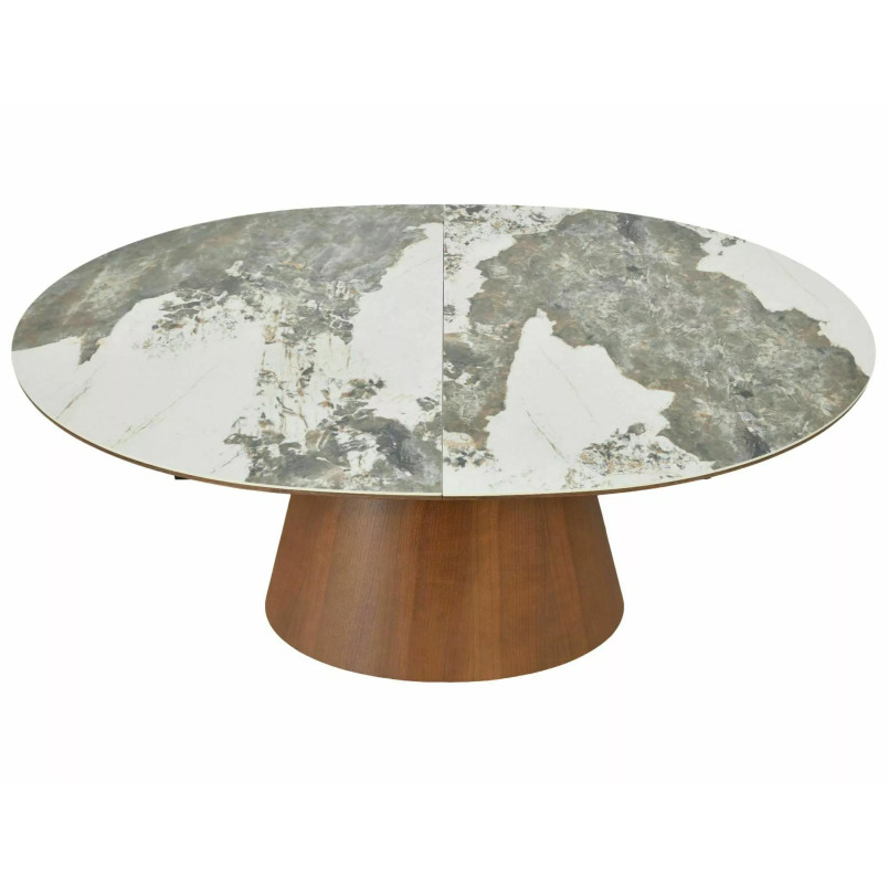 Stół rozkładany owalny Marocco Signal | 160-200x90cm | Ceramika