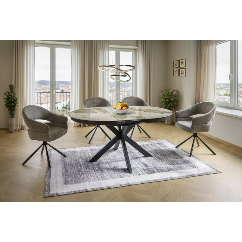 Stół rozkładany Porto Ceramic 120cm Signal - Elegancki design!
