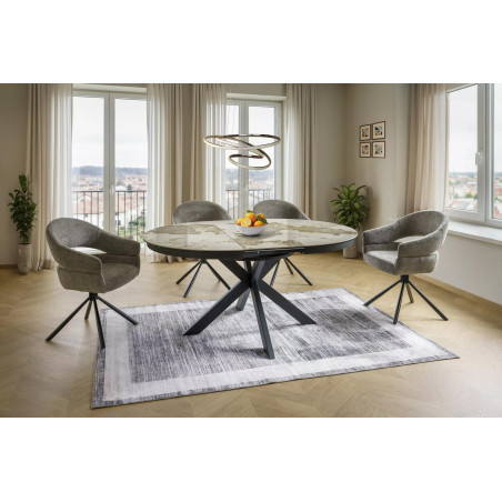 Stół rozkładany Porto Ceramic 120cm Signal - Elegancki design!