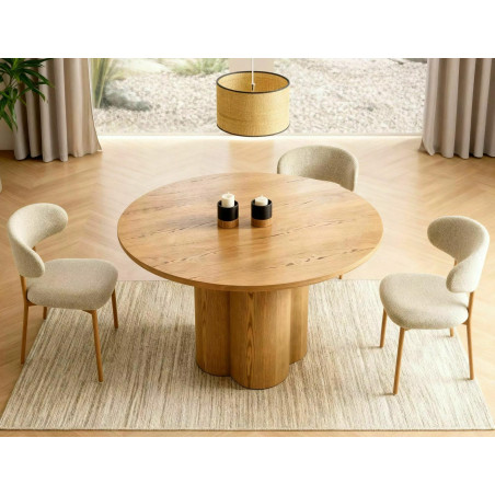 Stół okrągły Japandi Rosalia 120cm Signal - Elegancki design