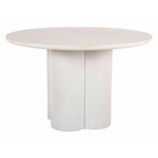 Stół Rosalia 120cm ecru Signal - Elegancki design z mikrocementu