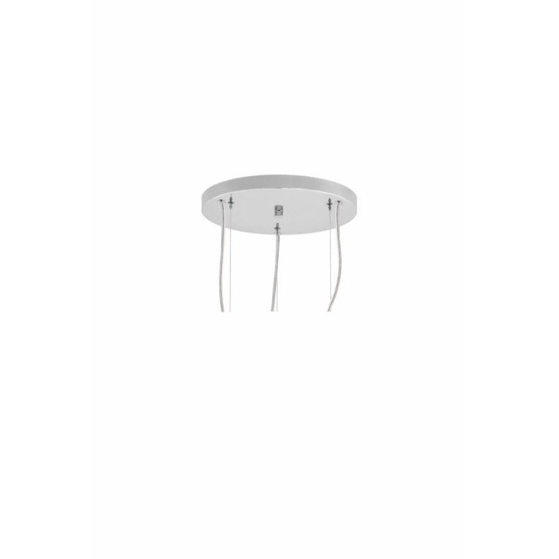 Lampa wisząca 3 kule białe Kaspa Alur III - Nowoczesny design