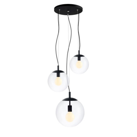Lampa wisząca Kaspa Alur III - 3 kule szklane, nowoczesny design