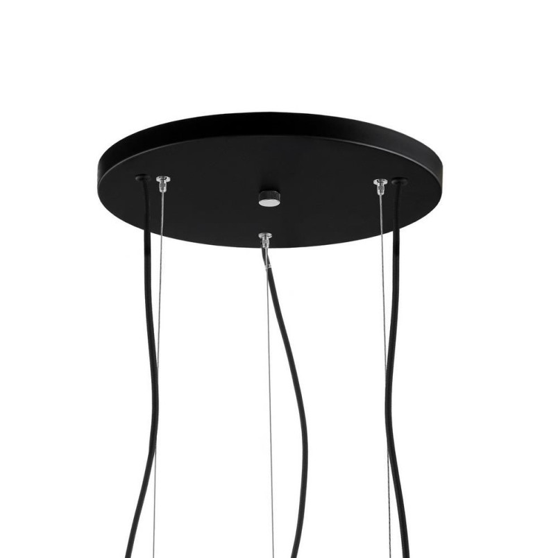 Lampa wisząca 3 kule biały/czarny Kaspa Alur III | Sklep z lampami