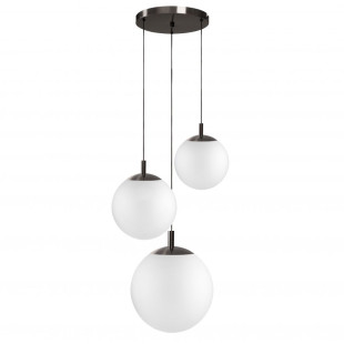 Lampa wisząca Kaspa Alur III - 3 kule, biały/tytanowy