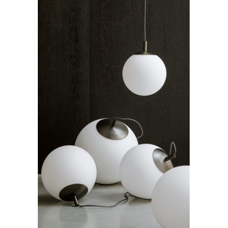 Lampa wisząca Kaspa Alur III - 3 kule, biały/tytanowy