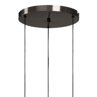 Lampa wisząca Kaspa Alur III - 3 kule, biały/tytanowy