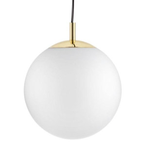 Lampa wisząca kula biało-złota Kaspa | Alur 40cm - Sklep z Lampami