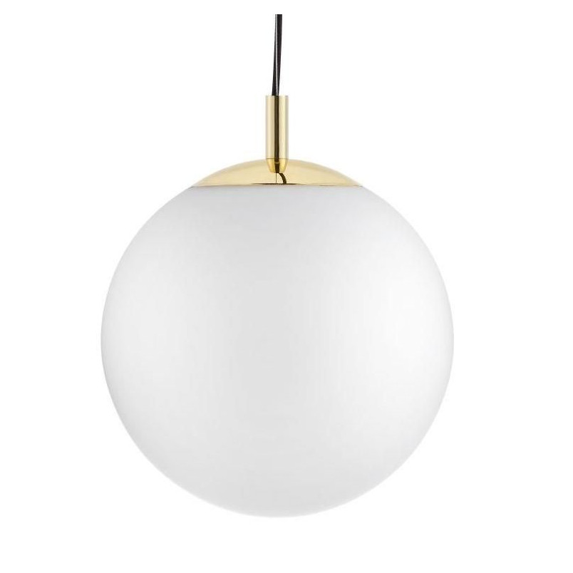 Lampa wisząca kula biało-złota Kaspa | Alur 40cm - Sklep z Lampami