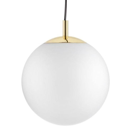 Lampa wisząca kula biało-złota Kaspa | Alur 40cm - Sklep z Lampami