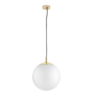 Lampa wisząca kula biało-złota Kaspa | Alur 40cm - Sklep z Lampami
