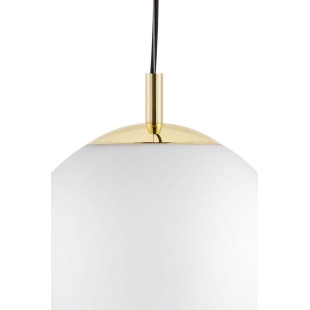 Lampa wisząca kula biało-złota Kaspa | Alur 40cm - Sklep z Lampami