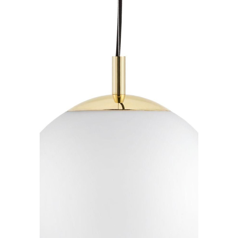 Lampa wisząca kula biało-złota Kaspa | Alur 40cm - Sklep z Lampami
