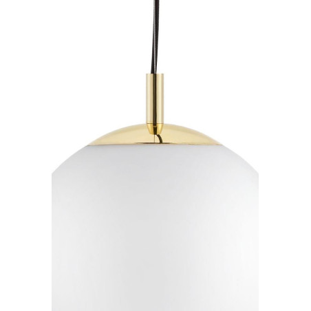 Lampa wisząca kula biało-złota Kaspa | Alur 40cm - Sklep z Lampami
