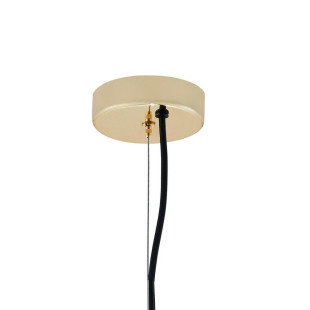 Lampa wisząca kula Alur Kaspa | Szkło, złoto, 40cm