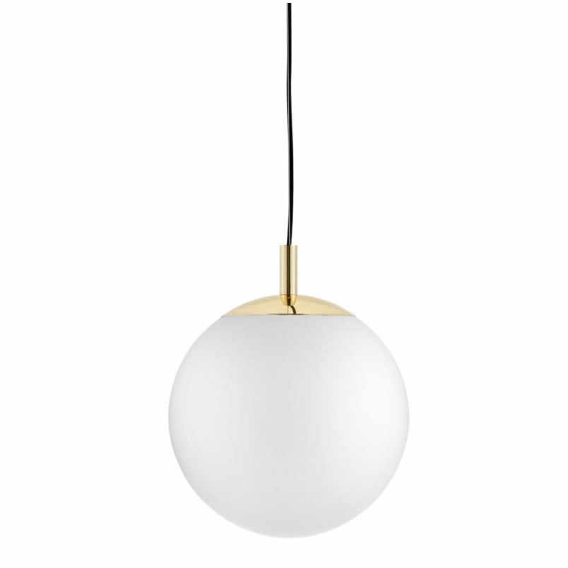 Lampa wisząca kula biało-złota Kaspa | Alur 30cm - Stylowe oświetlenie