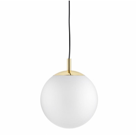 Lampa wisząca kula biało-złota Kaspa | Alur 30cm - Stylowe oświetlenie