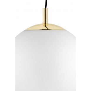 Lampa wisząca kula biało-złota Kaspa | Alur 30cm - Stylowe oświetlenie