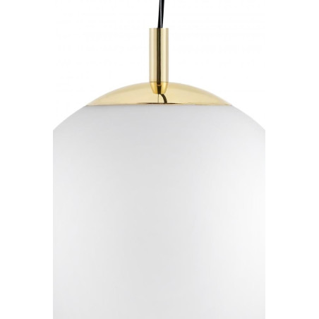 Lampa wisząca kula biało-złota Kaspa | Alur 30cm - Stylowe oświetlenie