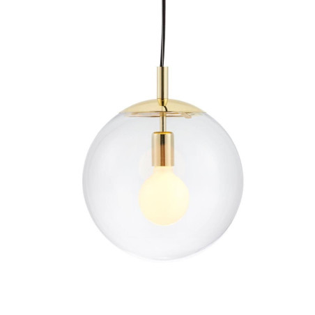 Lampa wisząca kula Alur | Szklana, złota | Kaspa