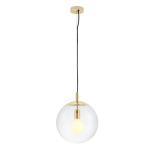 Lampa wisząca kula Alur | Szklana, złota | Kaspa