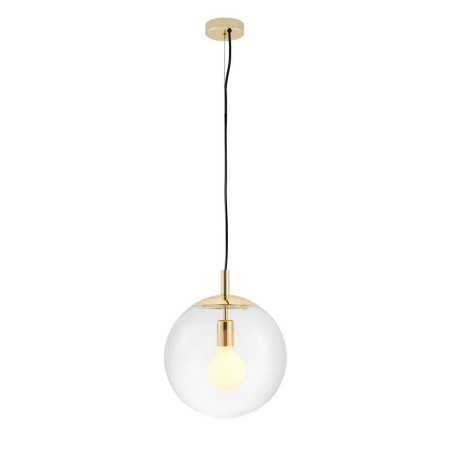 Lampa wisząca kula Alur | Szklana, złota | Kaspa