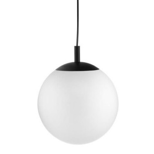 Lampa wisząca kula Kaspa | Alur 30cm - Biały/Czarny