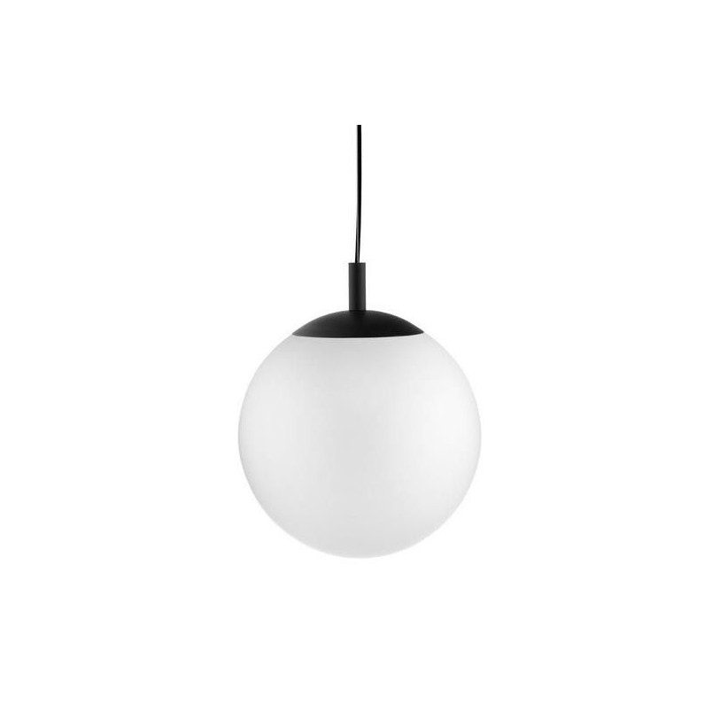 Lampa wisząca kula Kaspa | Alur 30cm - Biały/Czarny