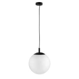 Lampa wisząca kula Kaspa | Alur 30cm - Biały/Czarny
