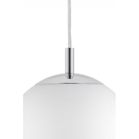 Lampa wisząca kula biała Kaspa Alur | Nowoczesny design