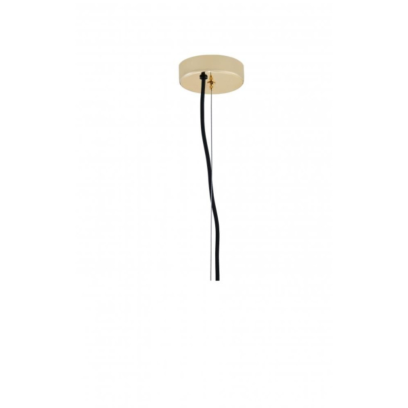 Lampa wisząca Kaspa Alur - kula szklana, biało-złota | Sklep z lampami