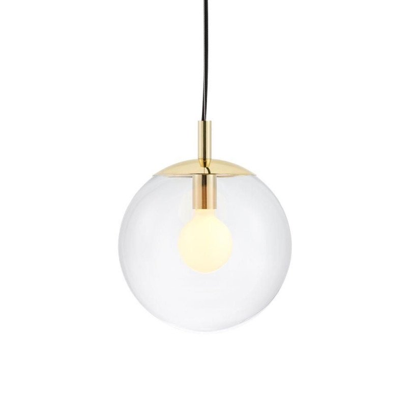 Lampa wisząca kula szklana Kaspa Alur 25cm - Elegancja i styl