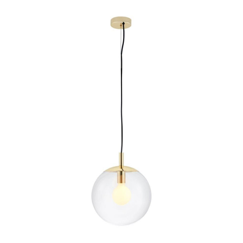 Lampa wisząca kula szklana Kaspa Alur 25cm - Elegancja i styl
