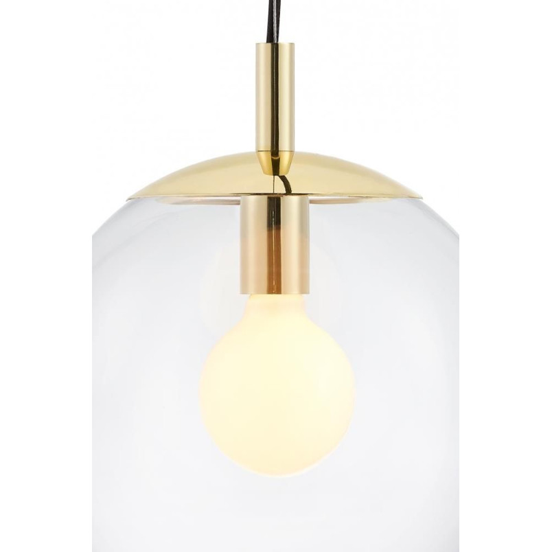 Lampa wisząca kula szklana Kaspa Alur 25cm - Elegancja i styl