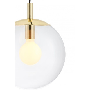 Lampa wisząca kula szklana Kaspa Alur 25cm - Elegancja i styl