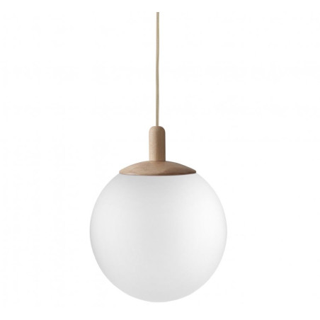 Lampa wisząca kula Alur Wood - Kaspa | Elegancki design