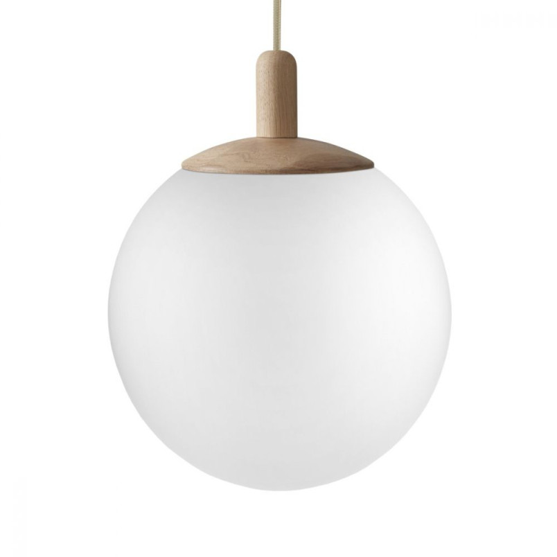 Lampa wisząca kula Alur Wood - Kaspa | Elegancki design