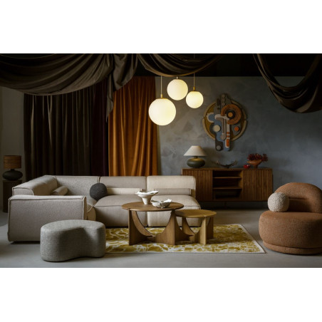 Lampa wisząca kula Alur Wood - Kaspa | Elegancki design