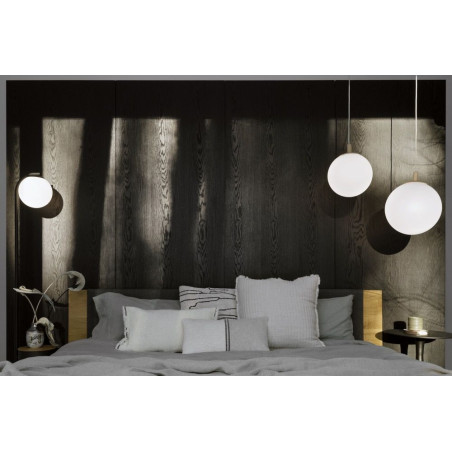 Lampa wisząca kula Alur Wood - Kaspa | Elegancki design